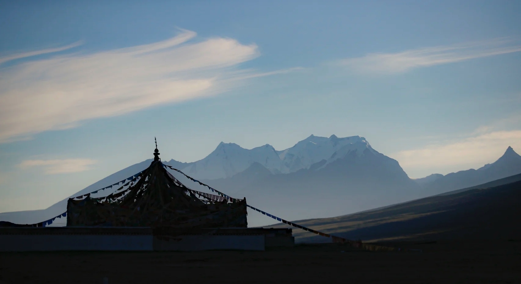 神秘的雪山下-神秘的不丹