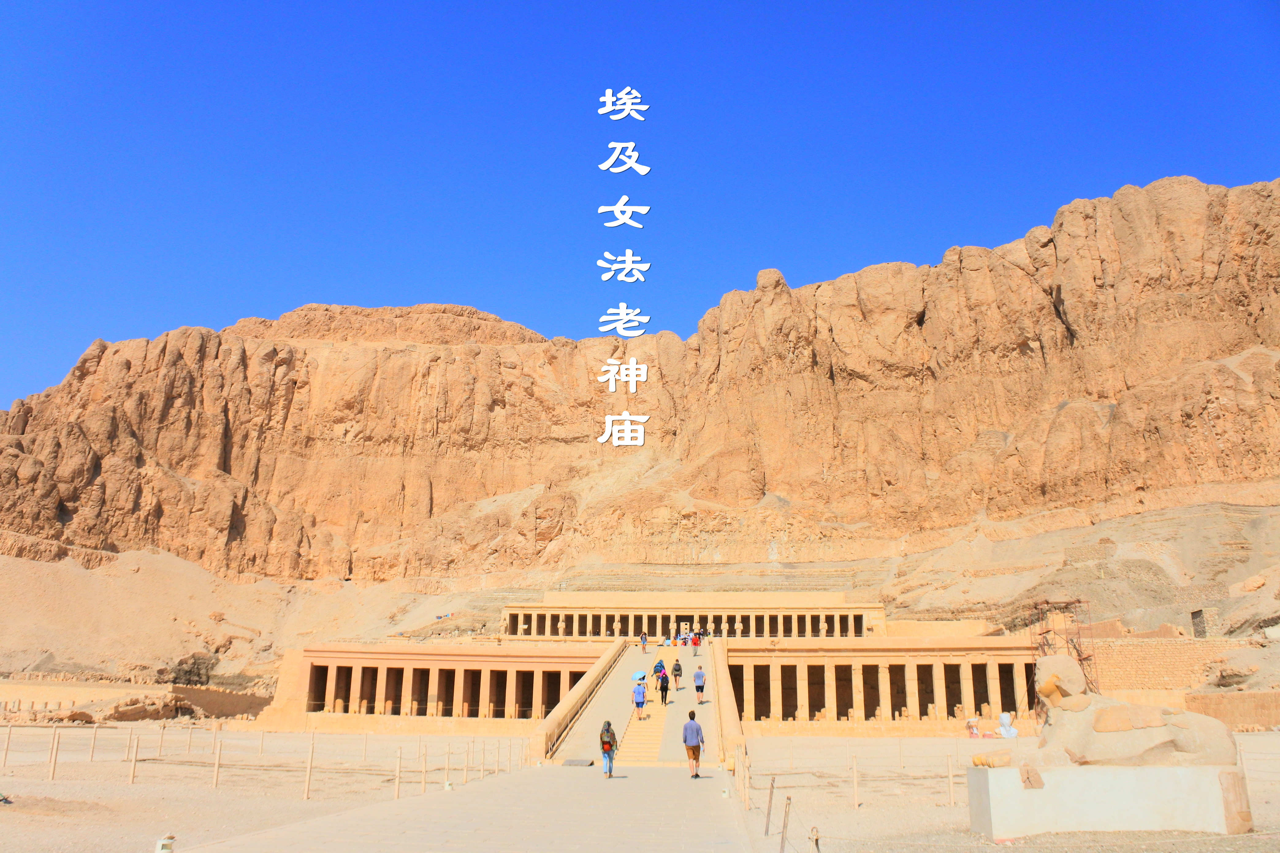 埃及女法老陵墓｜崖壁下的哈特谢普苏特神庙
