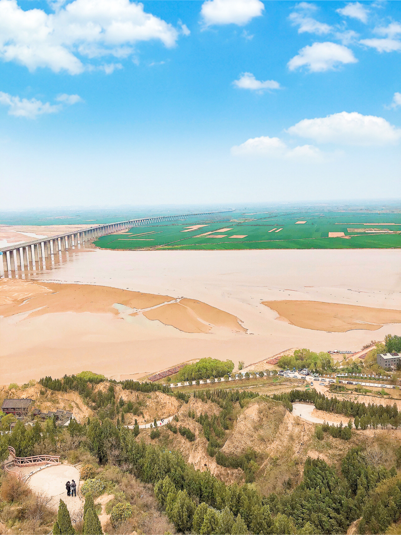 郑州周边游 绝佳观景点俯瞰黄河美