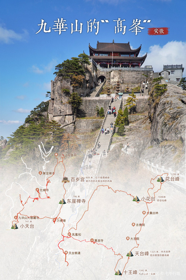 九华山旅游：一步一拜的圣地之旅