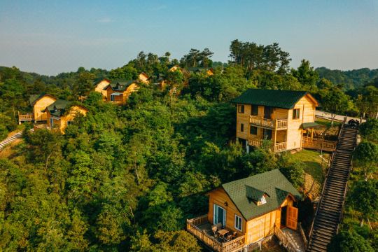 在旅途浏阳山野木屋露营亲子民宿