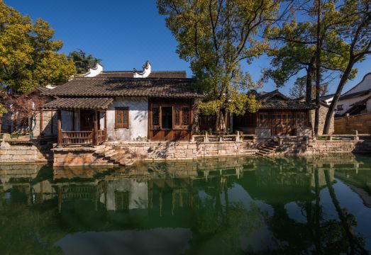 濮院时尚古镇紫藤客栈外景图