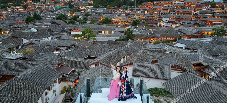 东方花园·中式美学观雪山咖啡美宿丨静谧花园(丽江古城大水车店)图片