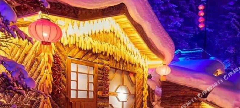 雪乡雪景客栈图片