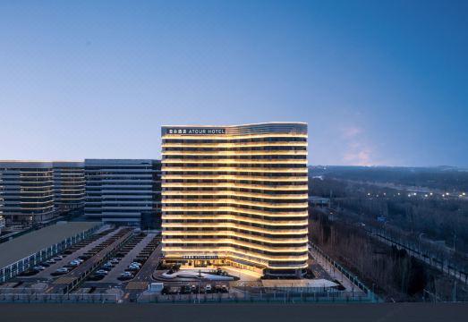 德州东站减河风景区亚朵酒店外景图