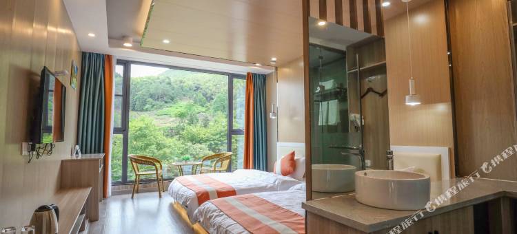 溪上陌下·新中式180°轻奢设计师亲子度假美宿(水墨汀溪风景区店)图片