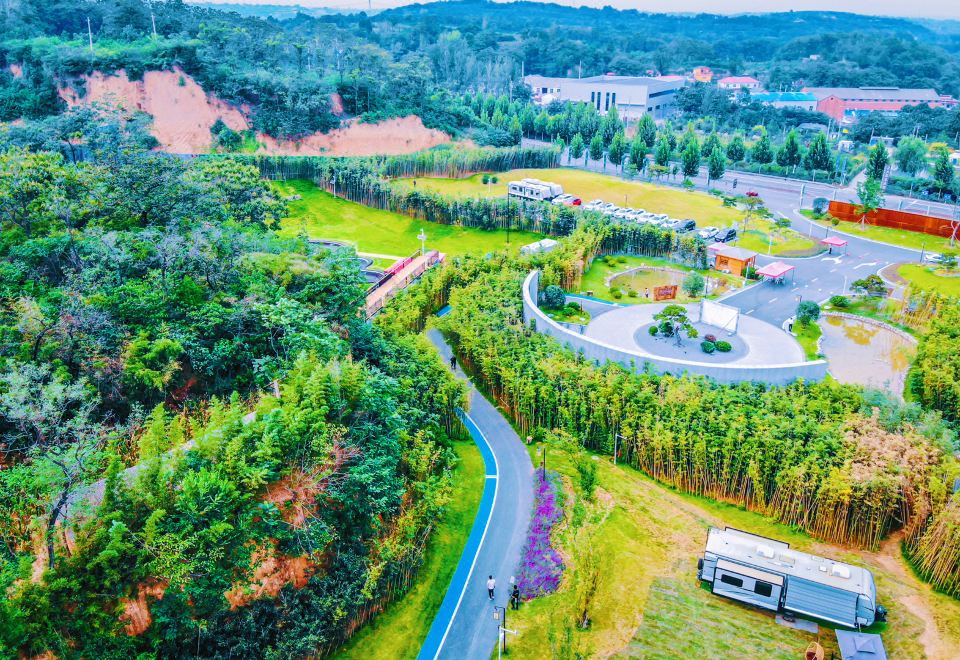 Huangdi health resort RV camping baseOver view