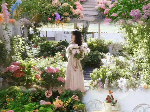 木玖居亲子园林咖啡莫奈花园HolidayVilla度假美宿(青岩古镇店)