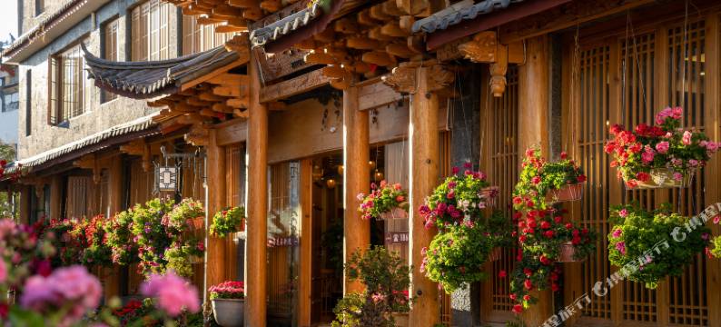 竹语·观古城全景设计师花园氢氧美宿(丽江古城店)图片
