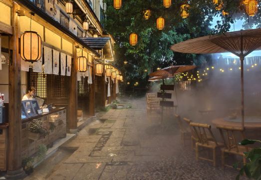 戊念如院外景图