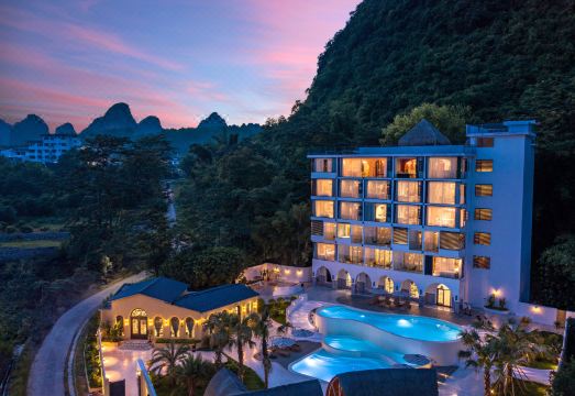 阳朔疏林听雨姬拉度假酒店外景图