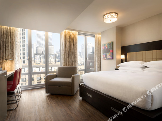 纽约曼哈顿时代广场希尔顿安泊套房酒店