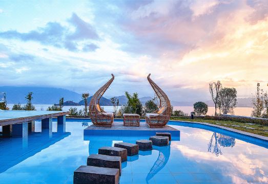 泸沽湖山水丽景熙悦酒店外景图