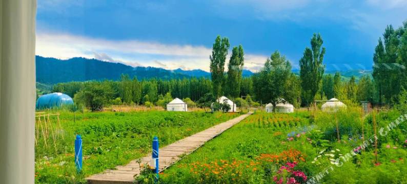 那拉提景区画山游水园林民宿图片