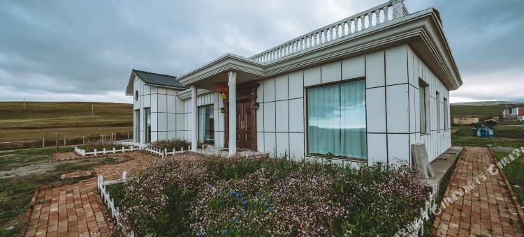 青海湖混序白房子民宿图片