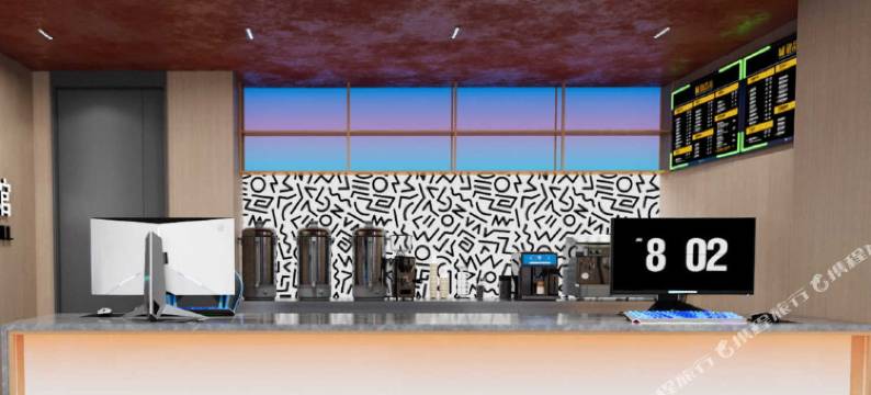 荧光电竞酒店图片