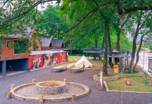 Maple Forest Evening - Wild Luxury Streamside Homestay over view