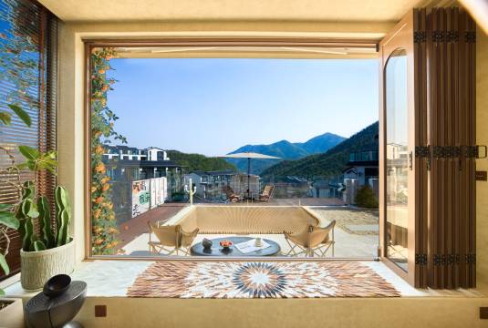 唯二名宿·奢野私汤度假别墅·悬崖庭院(安吉云上草原店)