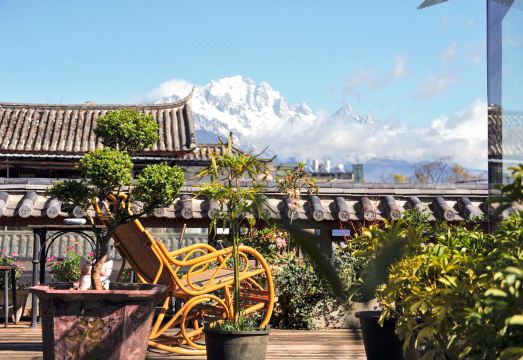 消失的地平线观雪山花园美宿（丽江古城大水车店）外景图