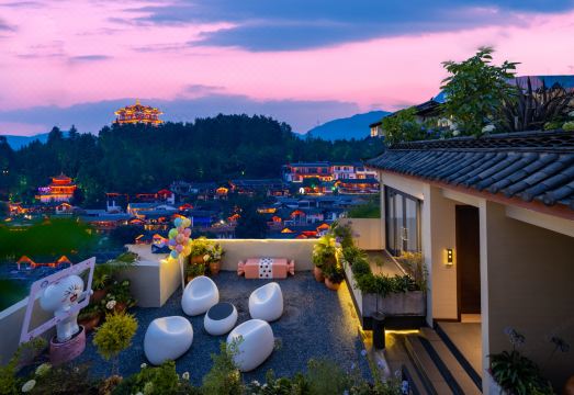 秋池居·观古城全景｜QIU CHI JU View of the ancient city·设计师度假酒店（丽江古城北门大水车店）外景图