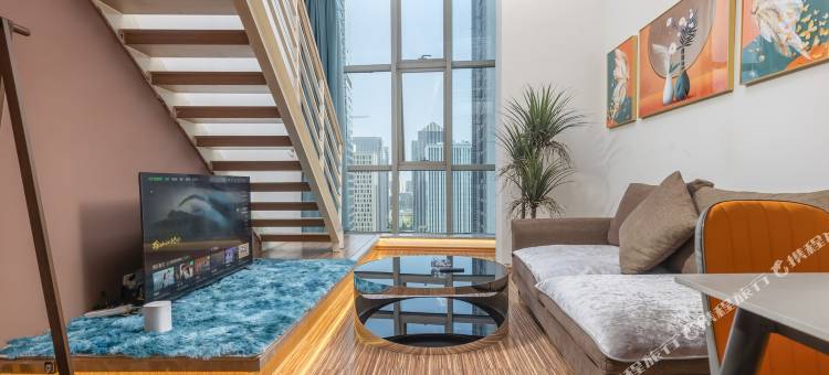 天津海韵昕居LOFT投影公寓(滨海站店)图片