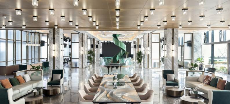 合肥庐江溪地阿兰若落日熔金图片