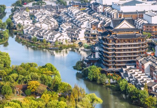 太湖龙之梦烟花楼外景图