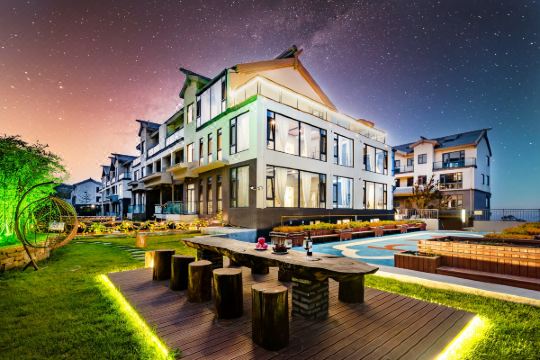 花筑蓬莱小院民宿蓬莱阁八仙过海海洋极地世界店