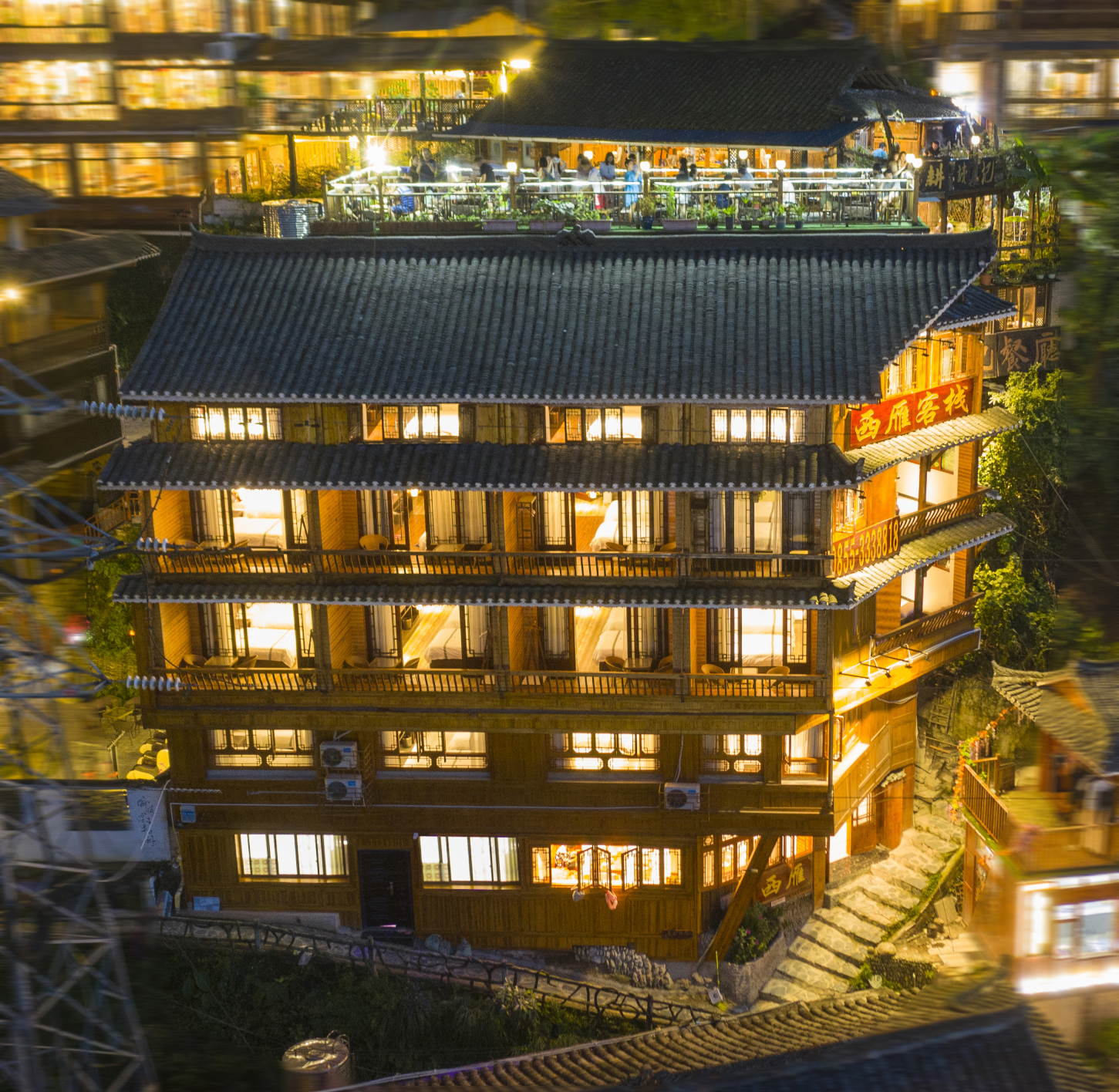 Xijiang Qianhu Miao Village Xiyan Inn (No. 1 Wind and Rain Bridge Shop)Over view