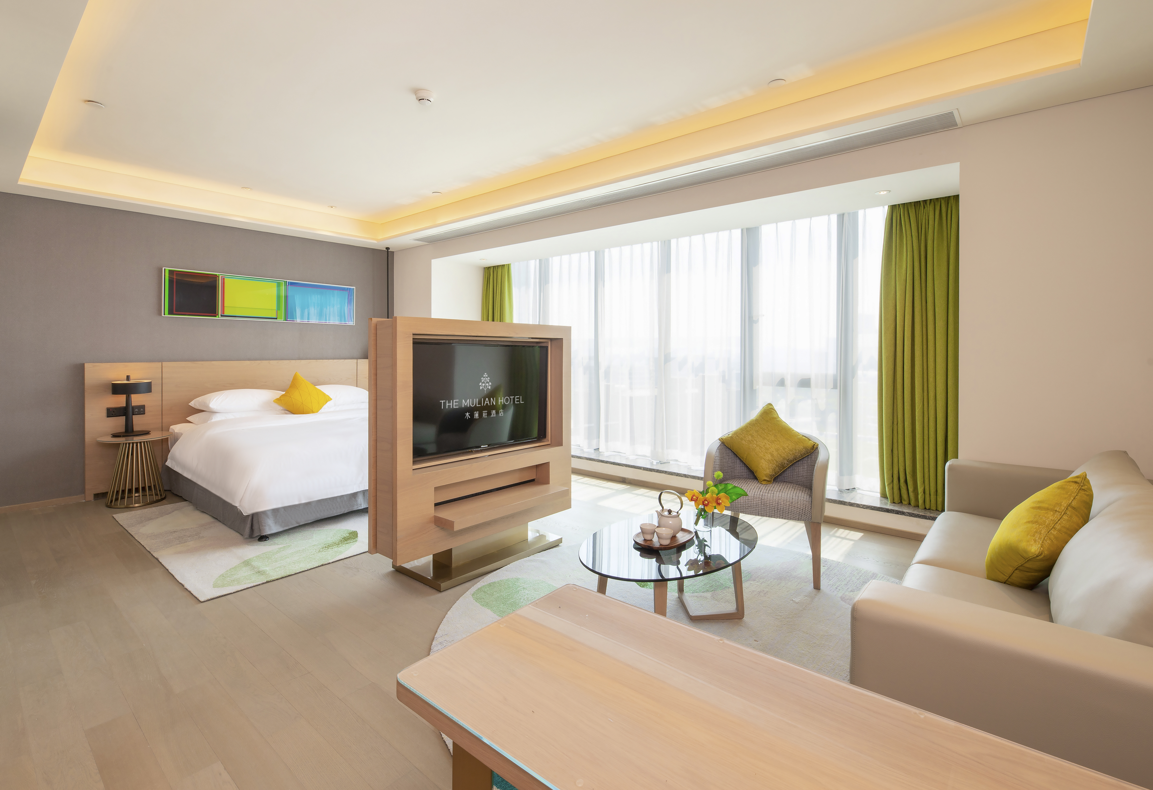 The Mulian Hotel of Guangzhou Nansha Fenghuang LakeOver view