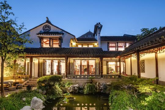 苏州溪润园苏派园林盆景主题度假民宿