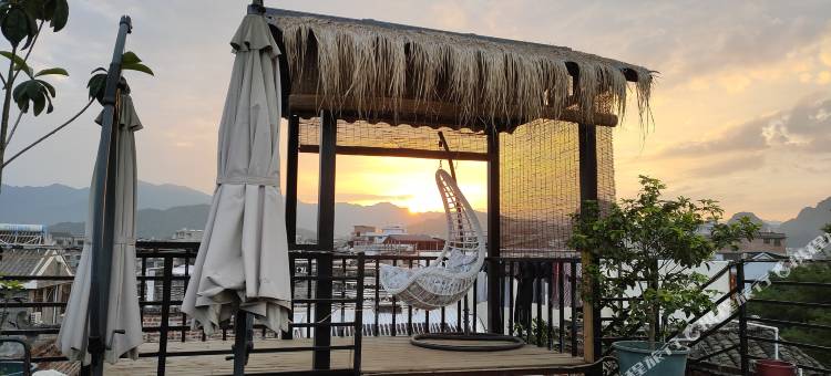 黄姚古镇座景观天全景客栈图片