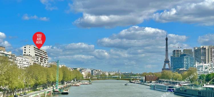 巴黎塞纳河畔河景铁塔景观家庭公寓(Apartment with eiffel tower and Seine view Blériot)图片