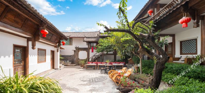 Lijiang沐兰·270°古城景Sense氛围感观景庭院(古城大水车店)图片