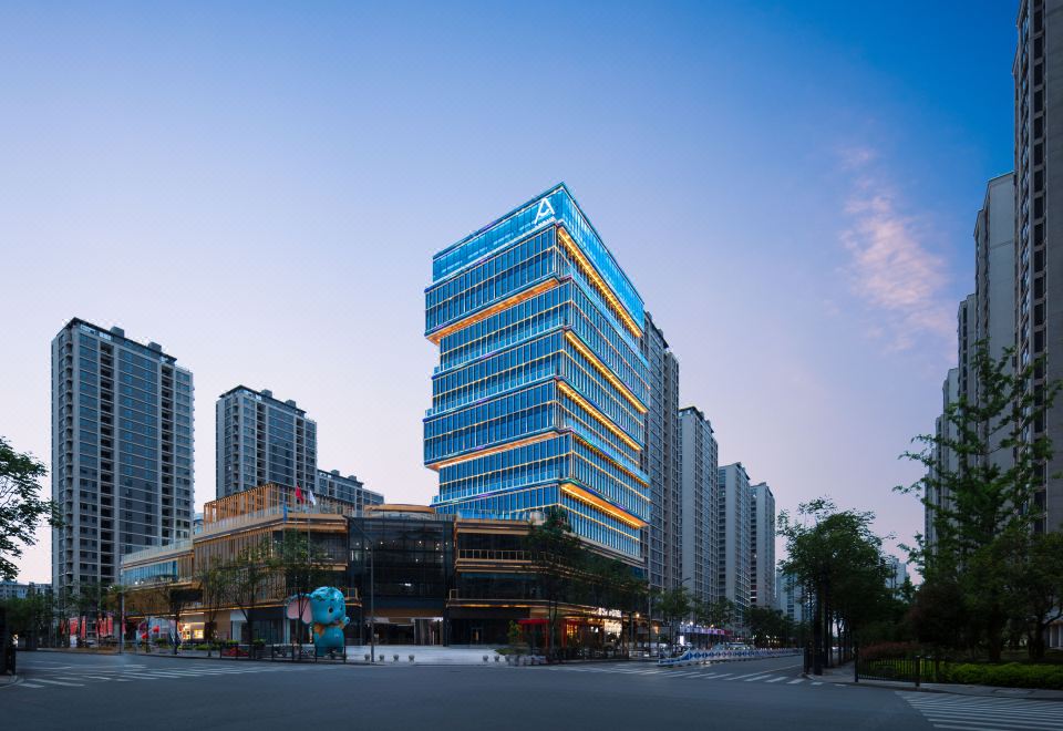 金华万达广场多湖里亚朵酒店外景图