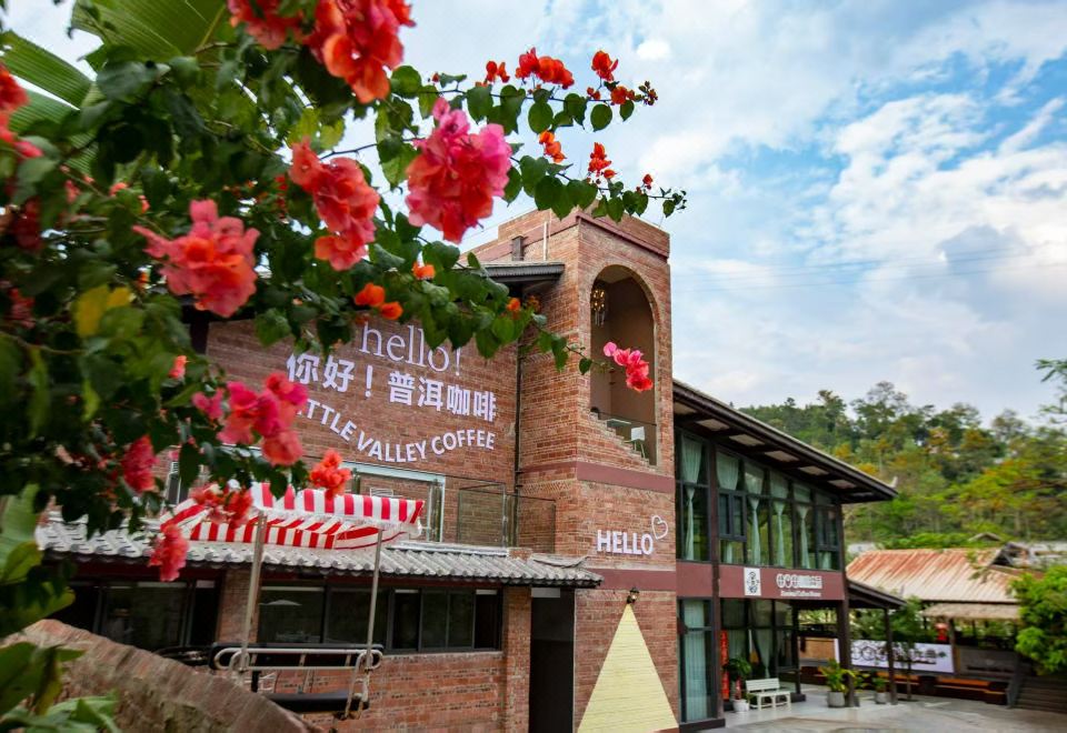Simao Xiaoaozi Coffee Manor, Pu'er, Yunnan, China over view