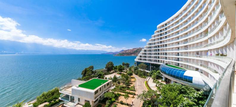 大理洱海落日全海景观景美宿图片