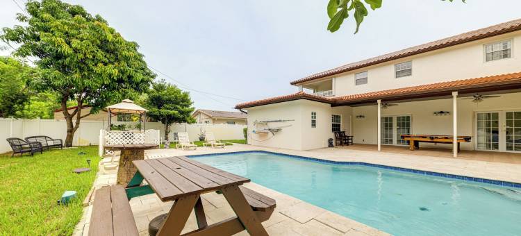 游泳、烧烤和游戏：距帕诺滩4英里的家！(Swim, Barbecue & Game: Home 4 Mi to Pompano Beach!)图片