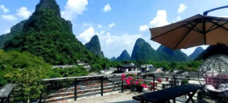 黄姚古镇座景观天全景客栈图片