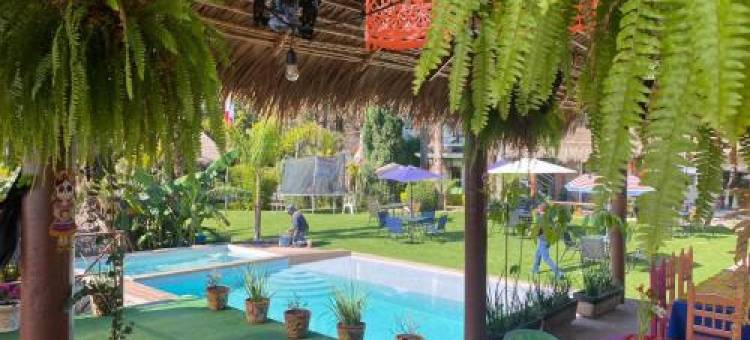 Jardín Quinta Las Fuentes Cabañas, Valsequillo. Puebla图片