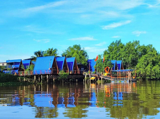 Cồn Phụng 湄公河度假村 - 自然岛屿，提供免费船接送和钓鱼
