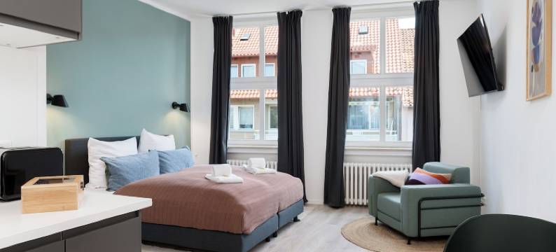 明亮的希尔德海姆昂古莱姆广场公寓(Bright Hildesheim Angoulemeplatz)图片