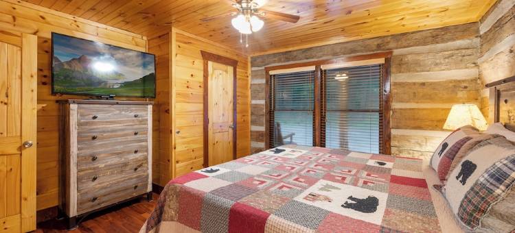 Charming Log Cabin Escape! 4 King beds, Min to Gatlinburg, Frequent bear visits!图片
