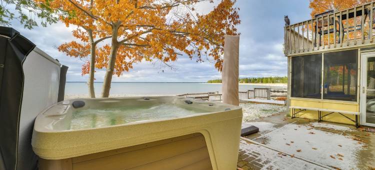 湖休伦海滨逃逸：令人惊叹的日落(Breathtaking Sunsets: Lake Huron Beachfront Escape)图片