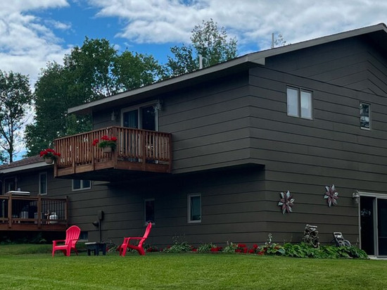 Large  fully furnished,centrally located northern Minnesota retreat .