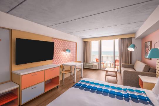 卡罗来纳海滩金色沙滩海滨希尔顿启缤精选酒店(Golden Sands Carolina Beach Oceanfront, Tapestry by Hilton)