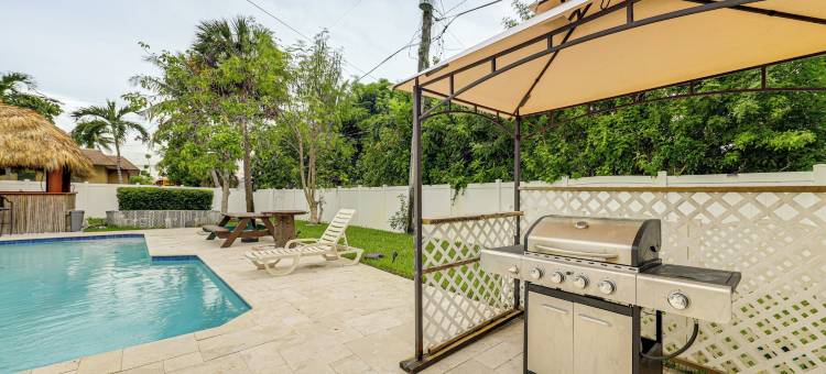 游泳、烧烤和游戏：距帕诺滩4英里的家！(Swim, Barbecue & Game: Home 4 Mi to Pompano Beach!)图片
