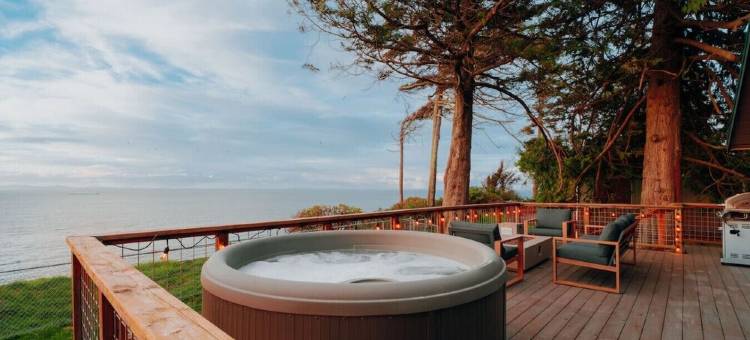 私密悬崖顶·海景·热水浴缸·火炉度假屋(Private Blufftop · Oceanview Hot Tub · Fire Pit)图片