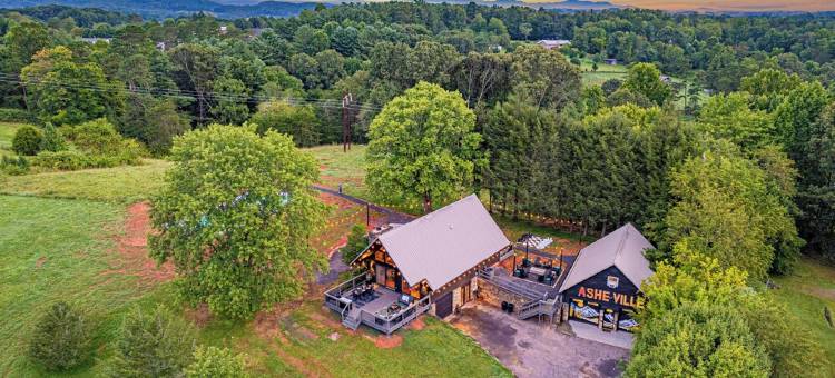 Luxe A-Frame, Stunning Views, Pickleball, Sauna, Mini Golf, Mins to Downtown AVL图片