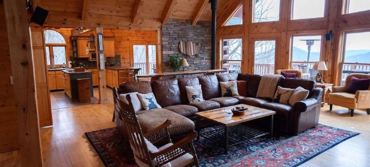 "View on a Whim” 豪华小屋，享绝美景观、影院、热水浴缸、徒步("View on a Whim” Luxury Cabin with Breathtaking Views, Theatre, Hot Tubs, Hiking)图片